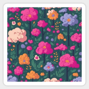 FLOWERS ILLUSTRATION ART Sticker